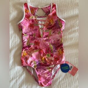 ‘Every Turn’ Girls' pink dance/gymnastics leotard